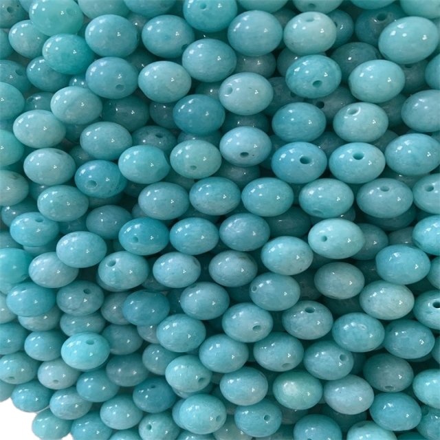 Amazonita Natural Amazonita Beads redondas Amazon Beads Wholesale Supply 34