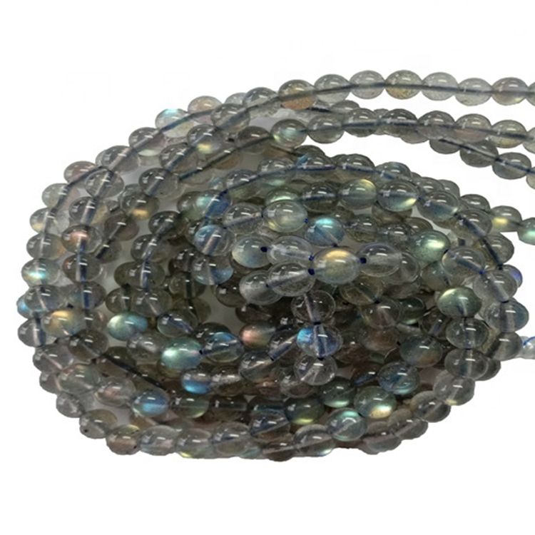 Piedra preciosa labradorita redonda de 8-14 mm para joyería que hace cuentas pulsera collar de piedras preciosas sueltas 34