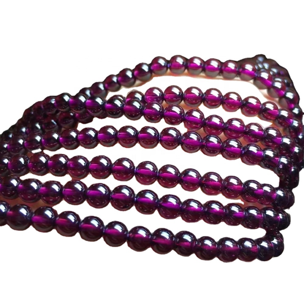 گول جامني قدرتي گارنٽ موتي هموار گول ٺھيل ھول سيل 34