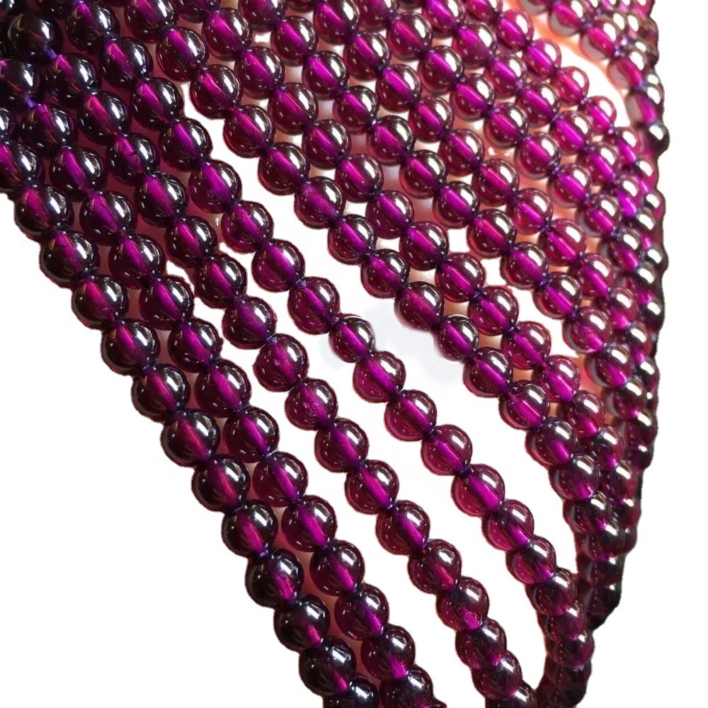 گول جامني قدرتي گارنٽ موتي هموار گول ٺھيل ھول سيل 32