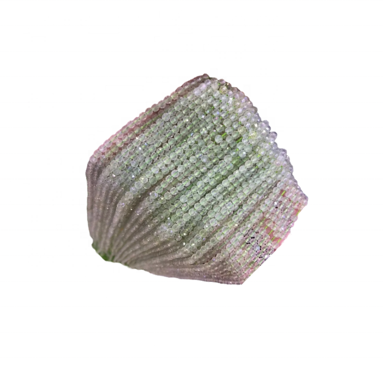 Поклопени flourite монистра природни висококвалитетни флуоритни кружни монистра 31