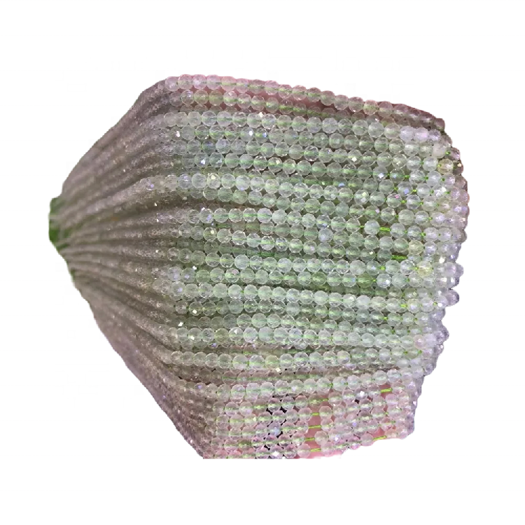 Поклопени flourite монистра природни висококвалитетни флуоритни кружни монистра 33