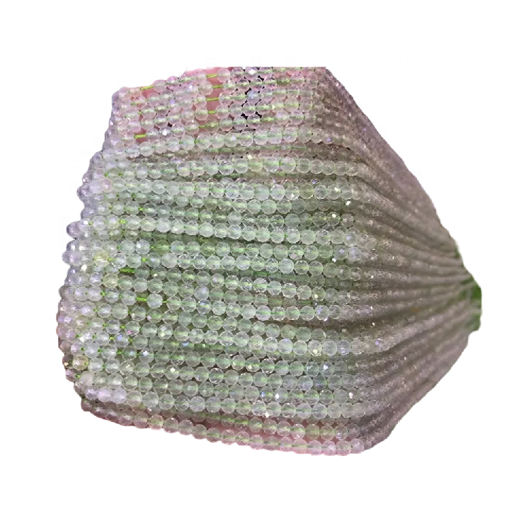 Поклопени flourite монистра природни висококвалитетни флуоритни кружни монистра 35