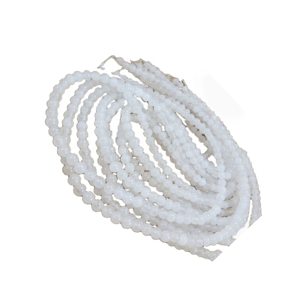 Perlas de cuarzo de nieve perlas blancas naturales de cuarzo de nieve 32