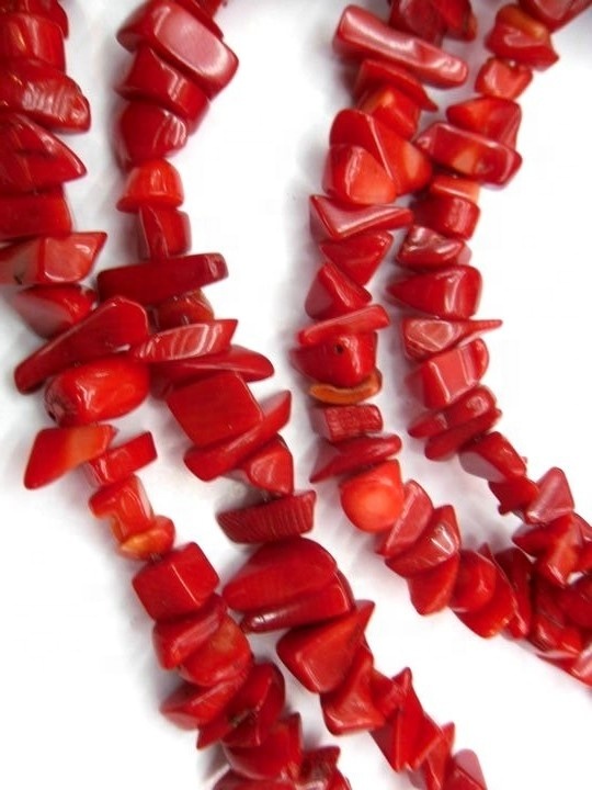 Apple Coral Chips мончоктор Red Coral Beads Chip Gemsone мончок 9