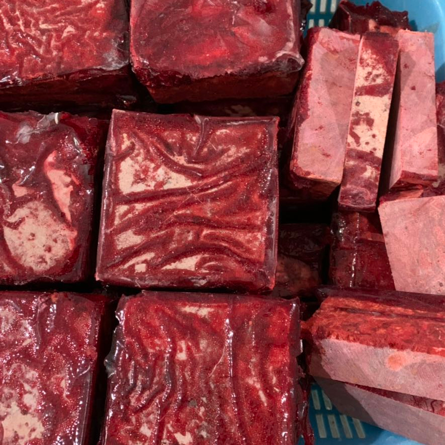 Red Coral komprimerte blokker 34