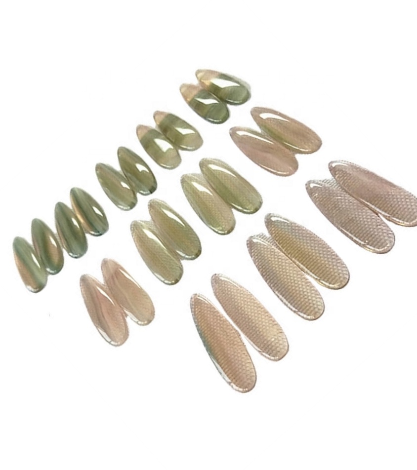 טבעי נקה פלואוריט דמעה עגיל זוג קדח אבני חן Cabochon CAB מתואמים עגילים חרוזים 32