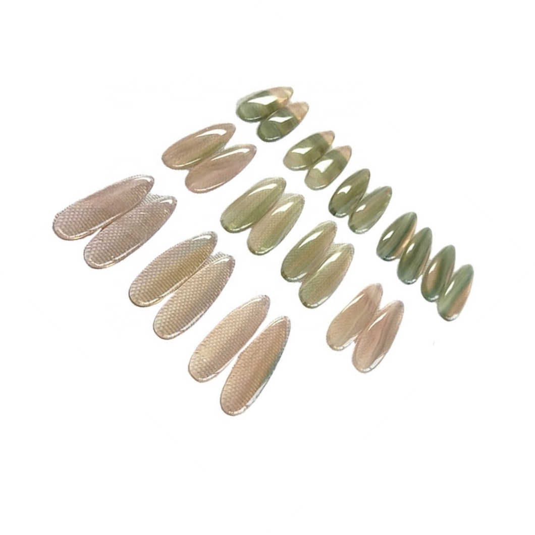 טבעי נקה פלואוריט דמעה עגיל זוג קדח אבני חן Cabochon CAB מתואמים עגילים חרוזים 34