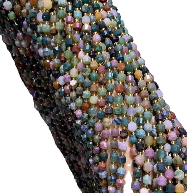 Muince Bead Carnelian Carnelian agus Dóiteáin 37