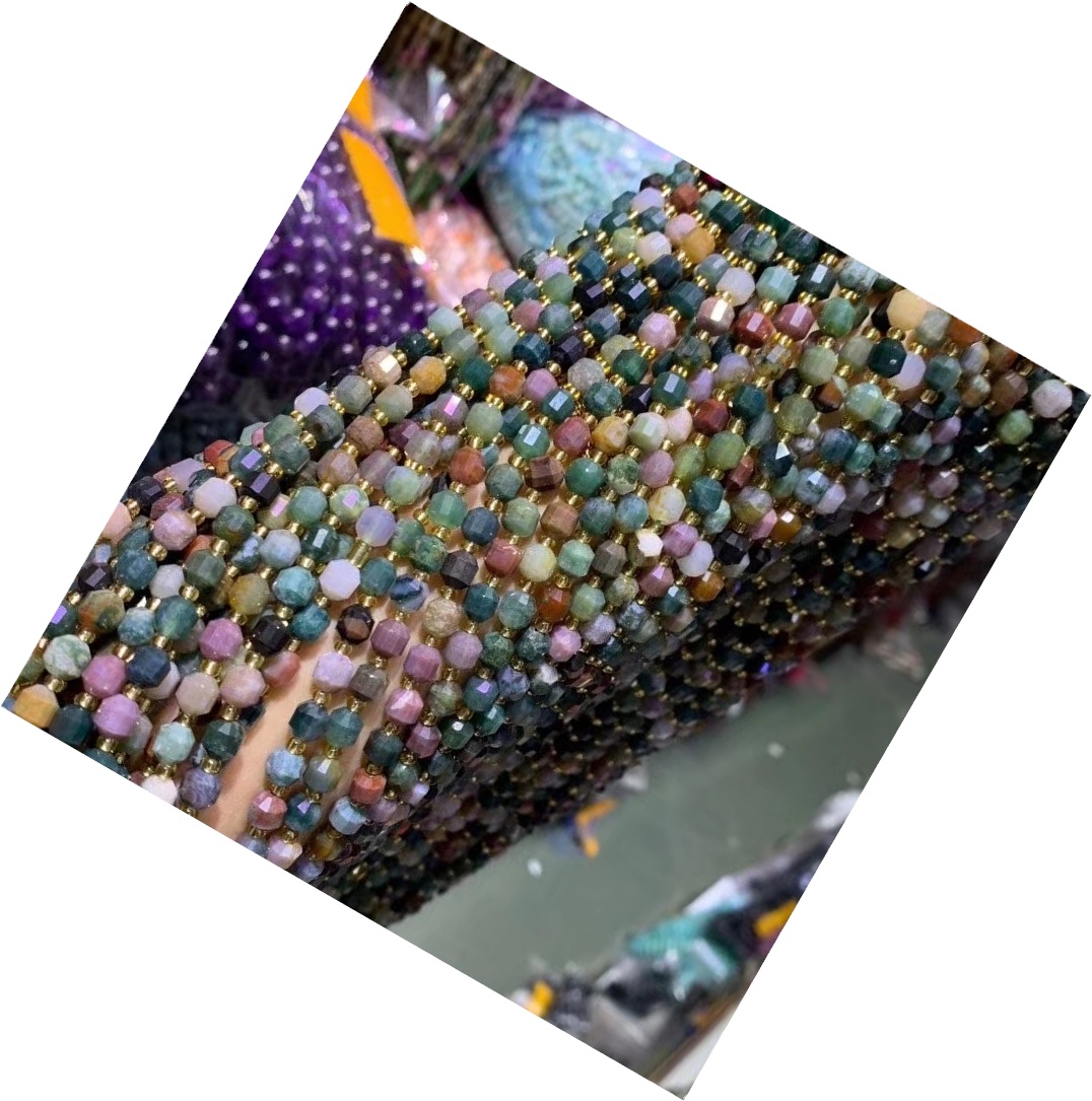 Muince Bead Carnelian Carnelian agus Dóiteáin 35