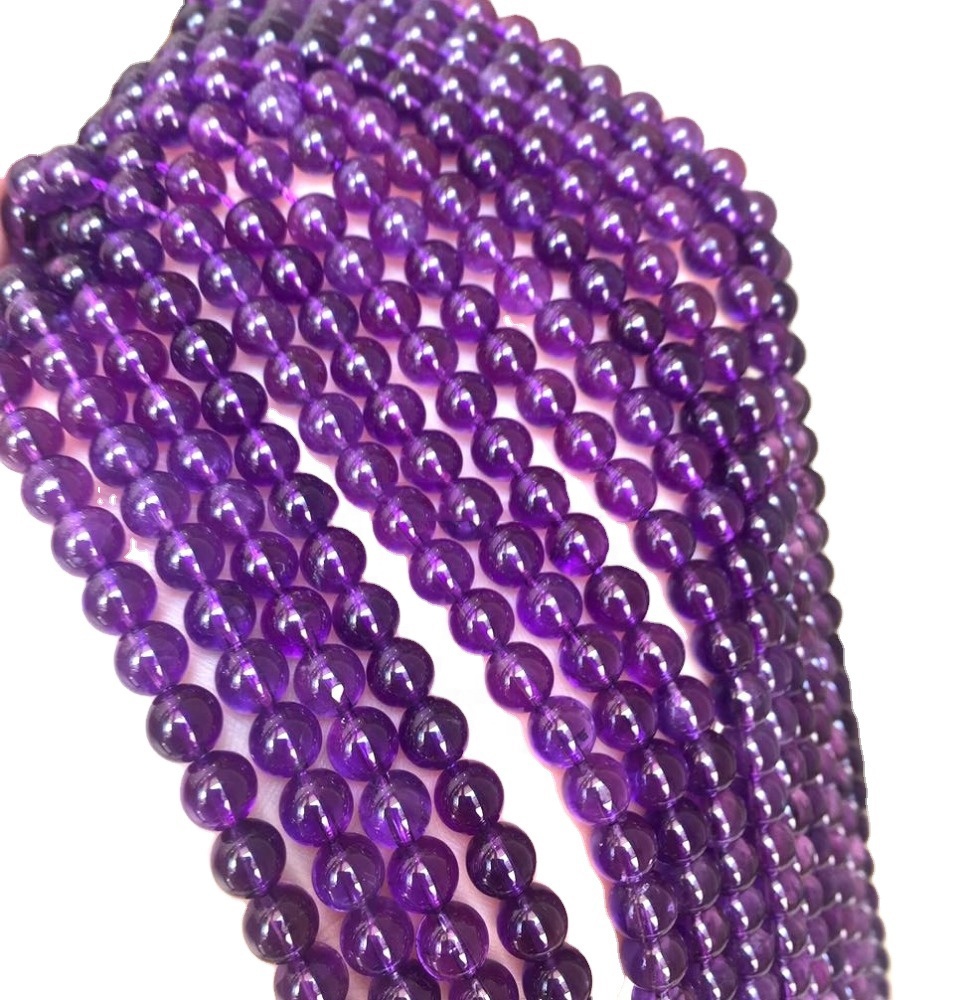 Natuurlike Amethyst Round Beads Genesing & Energie Gemstone Loskrale 30