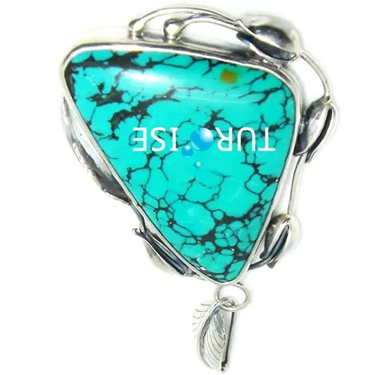 ZH Gems real turquoise pendant supplier for jewelry industry 2