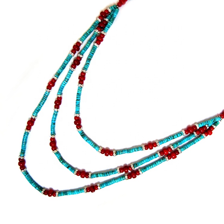 toohy turquoise turquoise boho laterline turquoise ຄໍ turquoise ເຄື່ອງປະດັບ 7