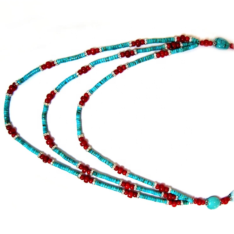 toohy turquoise turquoise boho laterline turquoise ຄໍ turquoise ເຄື່ອງປະດັບ 9