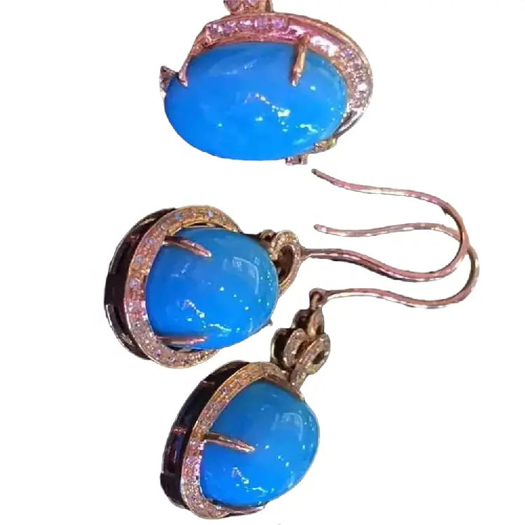ZH Gems best genuine turquoise earrings professional supplier for jewelry supplier 1