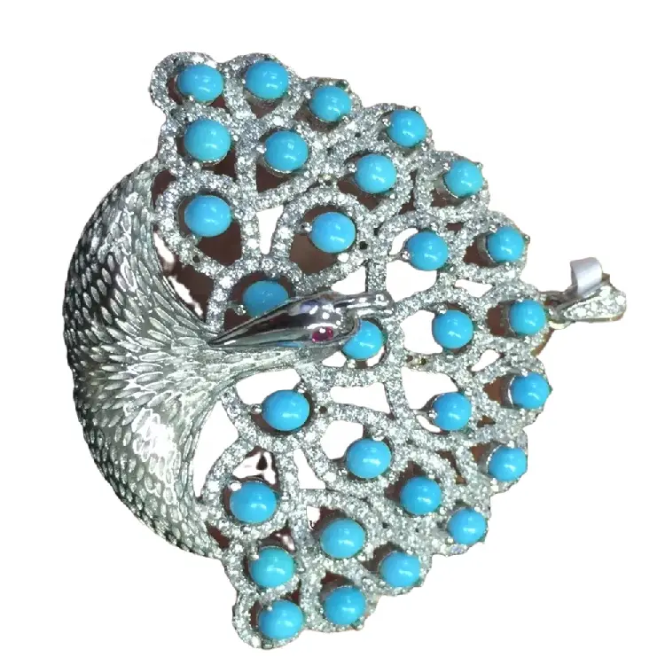 ZH Gems top quality genuine turquoise earrings professional supplier for jewelry industry 1