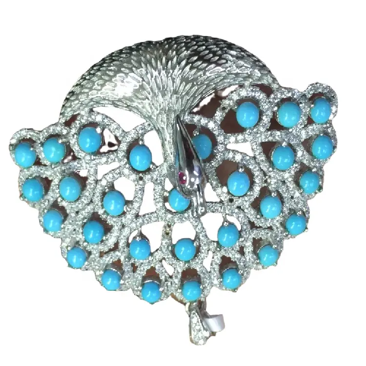 ZH Gems top quality genuine turquoise earrings professional supplier for jewelry industry 2