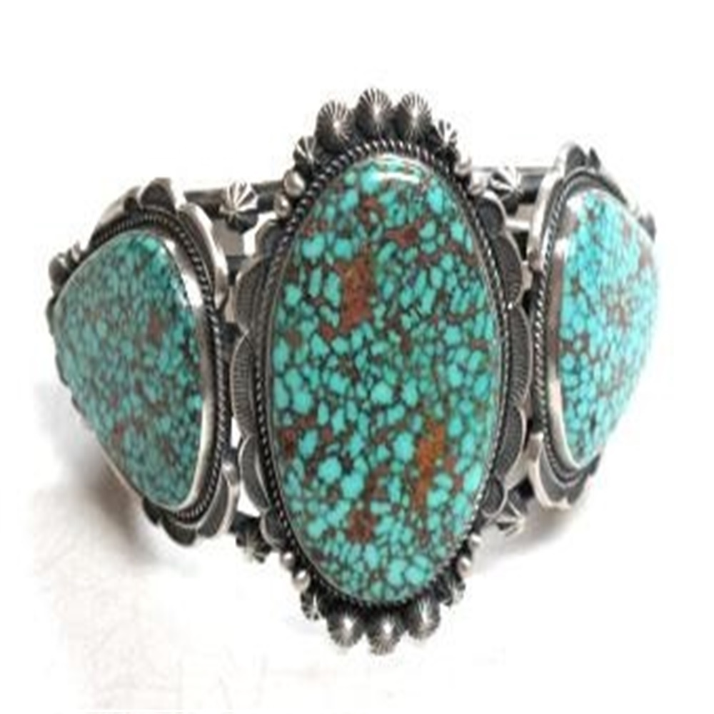 I-turquooise yendalo i-gesquoise gestone ye-cully ye-ceflet bracele 925 i-sterling yesilivere 32