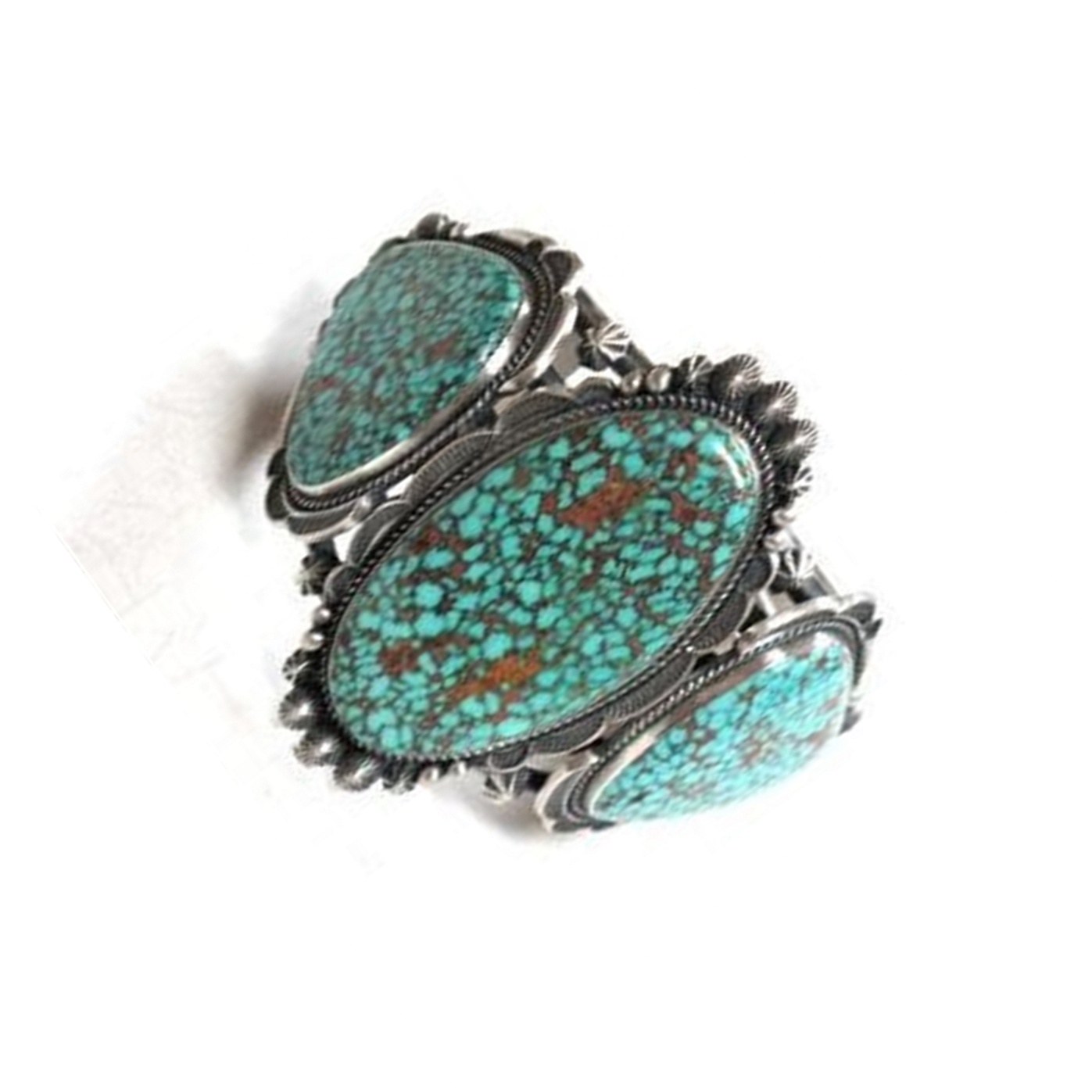 I-turquooise yendalo i-gesquoise gestone ye-cully ye-ceflet bracele 925 i-sterling yesilivere 34