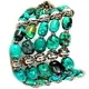 Turquoise Howlite Bangle Healing Turquoise Connector Charm Bangle Jewelry 2