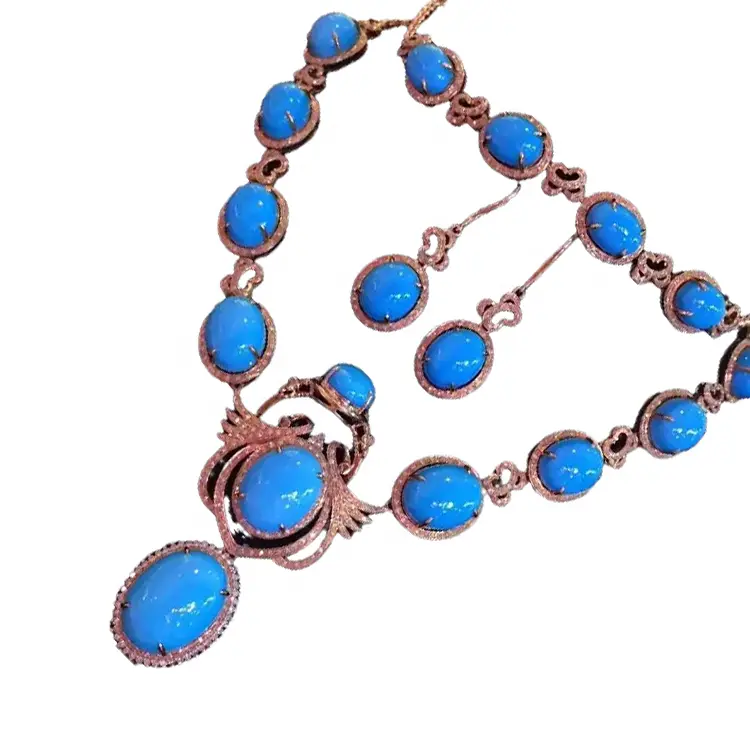 excellent genuine turquoise necklace supplier for jewelry store 1