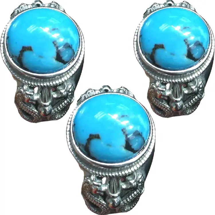 ZH Gems top rated real turquoise rings business for jewelry industry 2