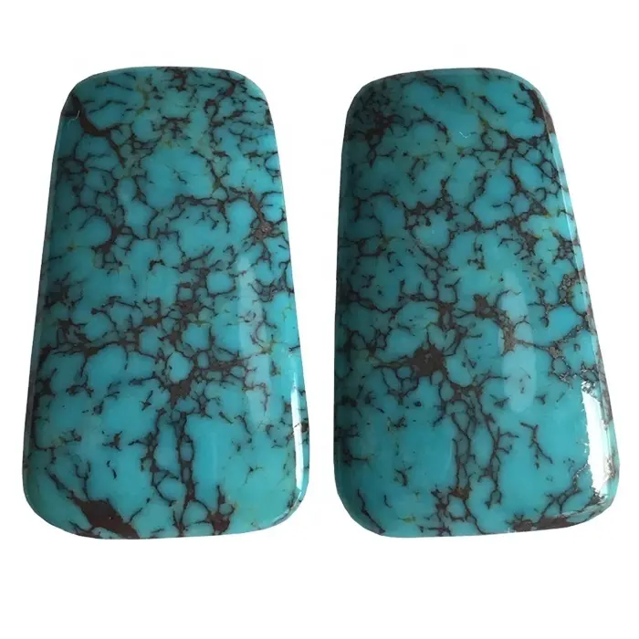 ZH Gems perfect genuine turquoise cabochon business for ring 2