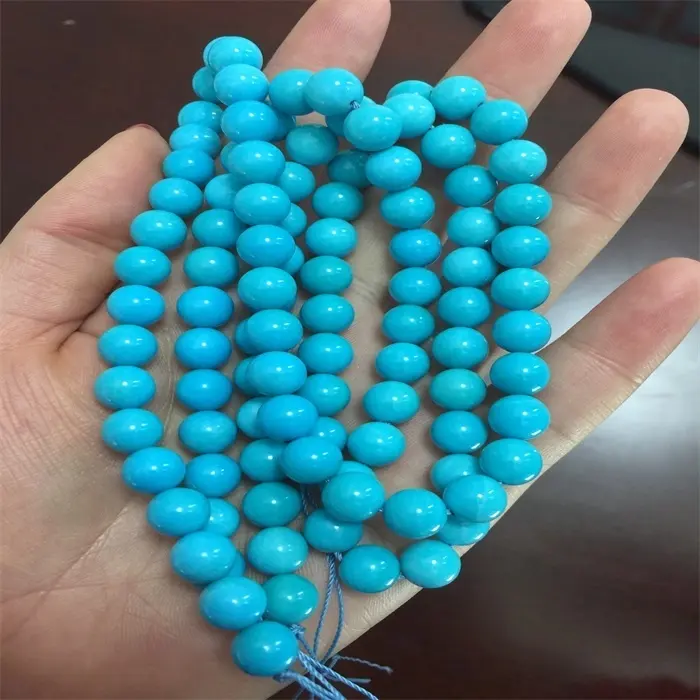 top quality turquoise round beads supplier for bracelet 3
