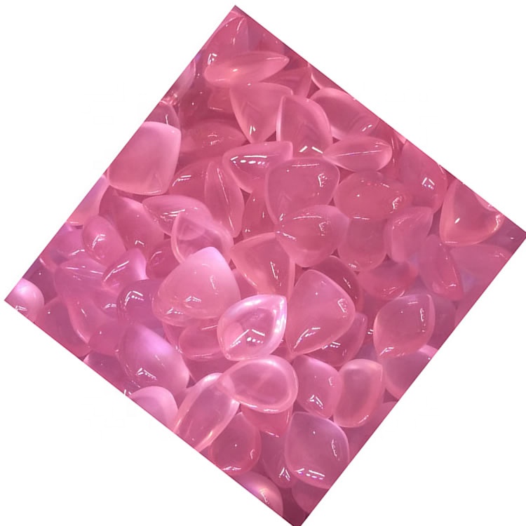 مڊگاسڪر گلاب کوارٽز ڪيبوچن مختلف سائيز ۽ شڪل ٺاهيل آهي 34