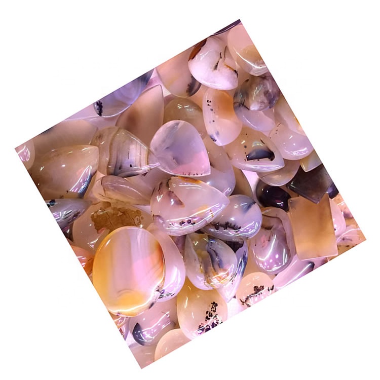 Cherry Blossom Agate Sakura Agate Flower Agate Ceardrop Loose Gemonstone 35