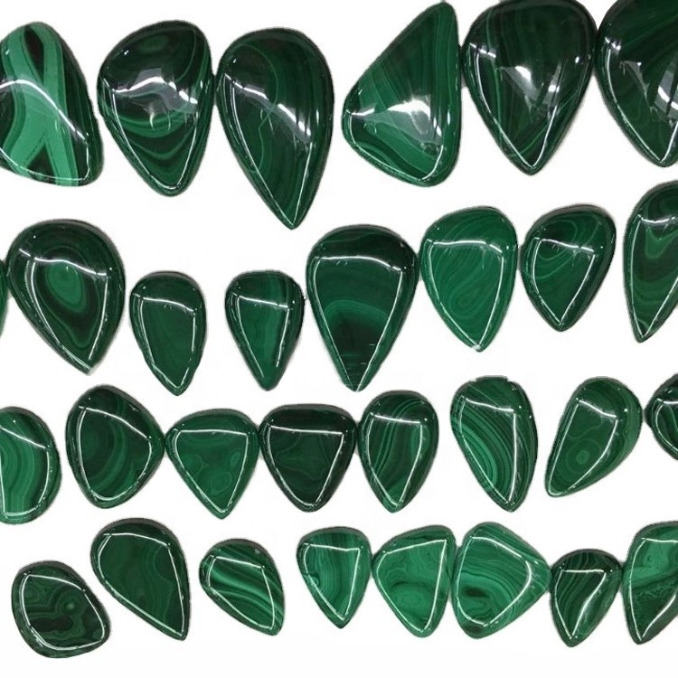 Sapalai natura Malacheite Pear Star Cabochon Green Malacheite Pear Browy Cabochen Cabousen Cabousen Cabous 39