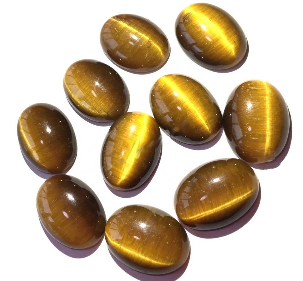 100% Tiger Kuning Perhichon Kualitas Mata Making Loose Stone Hand Gemststone Polandia Perhiasan 32