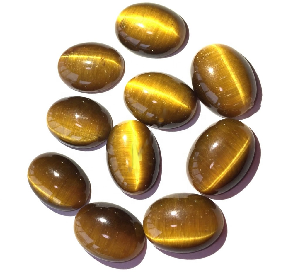 100% Tiger Kuning Perhichon Kualitas Mata Making Loose Stone Hand Gemststone Polandia Perhiasan 34