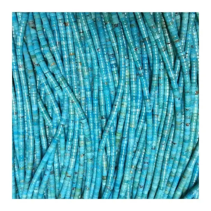 ZH Gems natural turquoise heishi beads supply for bracelet 2