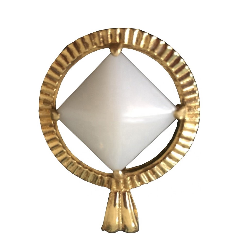 Smoky Topaz-pendant Inlay Glode as Sulveren metalen Hot-Sale 7