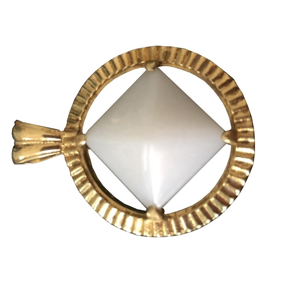 Smoky Topaz-pendant Inlay Glode as Sulveren metalen Hot-Sale 11