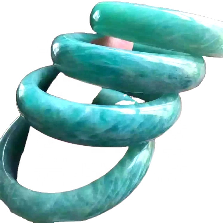 Echte Gemstone Amazonite Bangle Making Wholesale Elegant Bangle foar froulju Gemstone Bracelband Gemstone Bangle 33