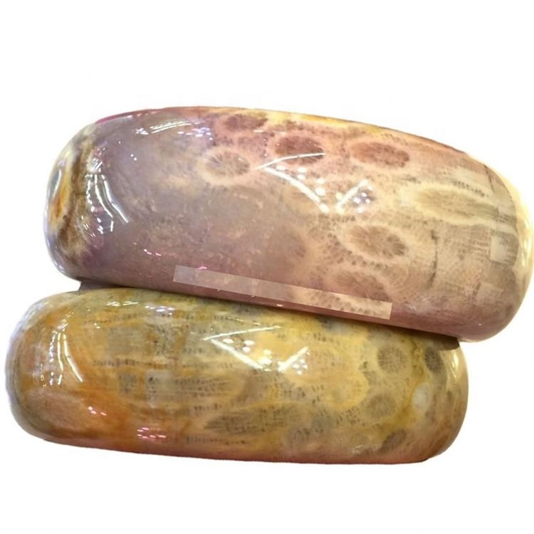 Ocean Jasper Brazalete Brazalete 57 mm Old Mine Jadify Multicolor Chalcedony Pulsera Pulsera Tranquilidad Aliviar el estrés 35