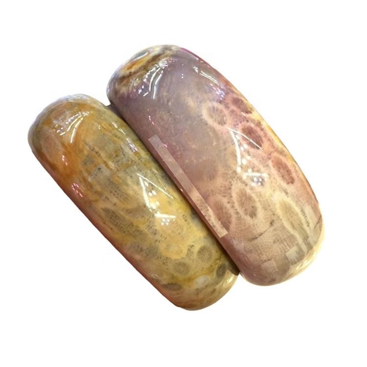 Ocean Jasper Brazalete Brazalete 57 mm Old Mine Jadify Multicolor Chalcedony Pulsera Pulsera Tranquilidad Aliviar el estrés 33