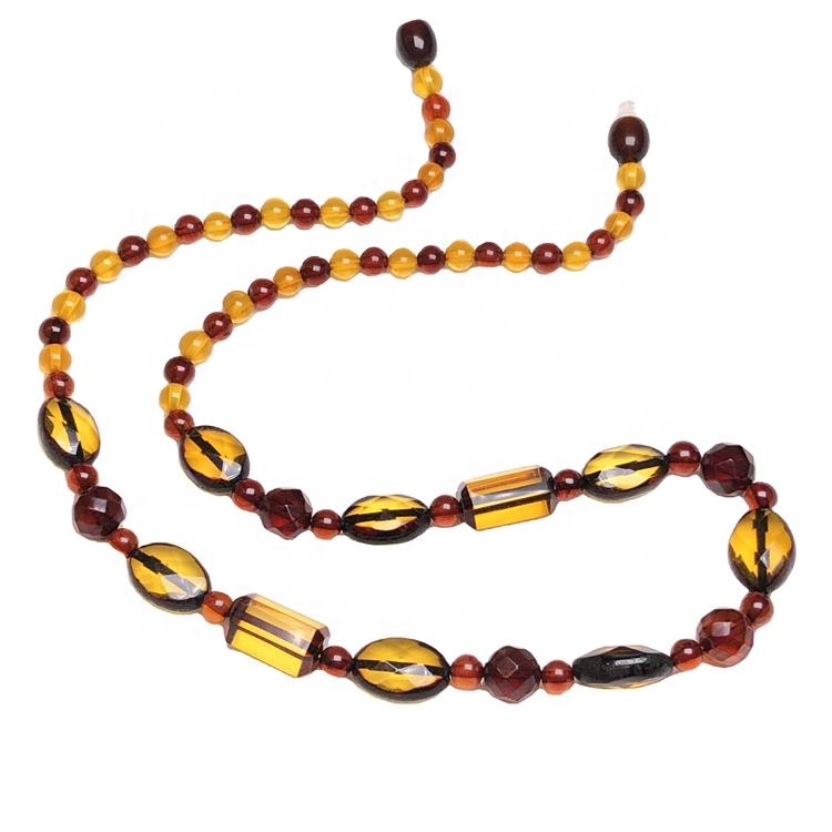 personaliseare amber en kristale ketting 29