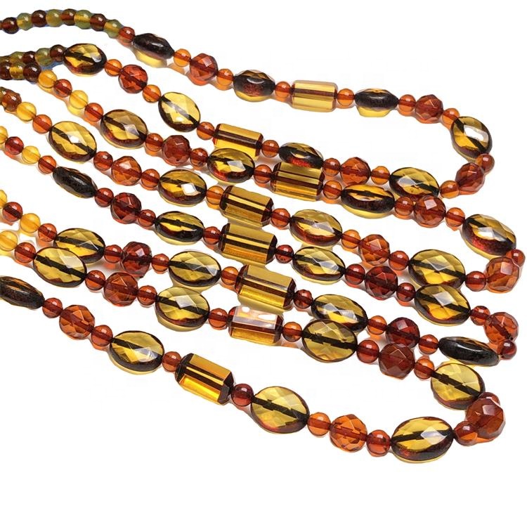 personaliseare amber en kristale ketting 31