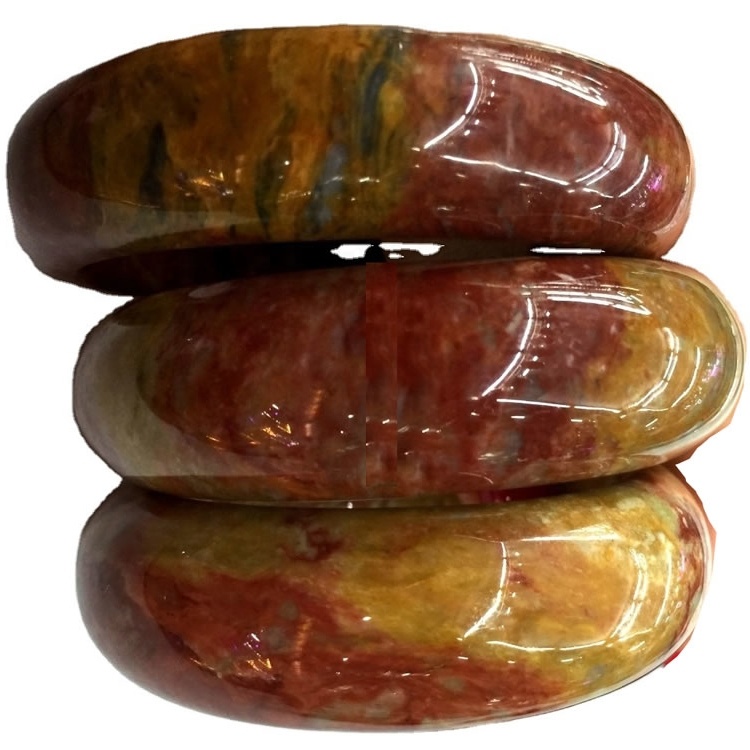 PERÍODO DE ESTADOS DE LUGAR PERÍODO PERÍODO DE PISTONA DE PISTONA DE PISTA DE PISTA CALIENTE VENTA CALIENTE AGATE BANGLE BANGLE Pulsera de Calcedonia de alta calidad 35