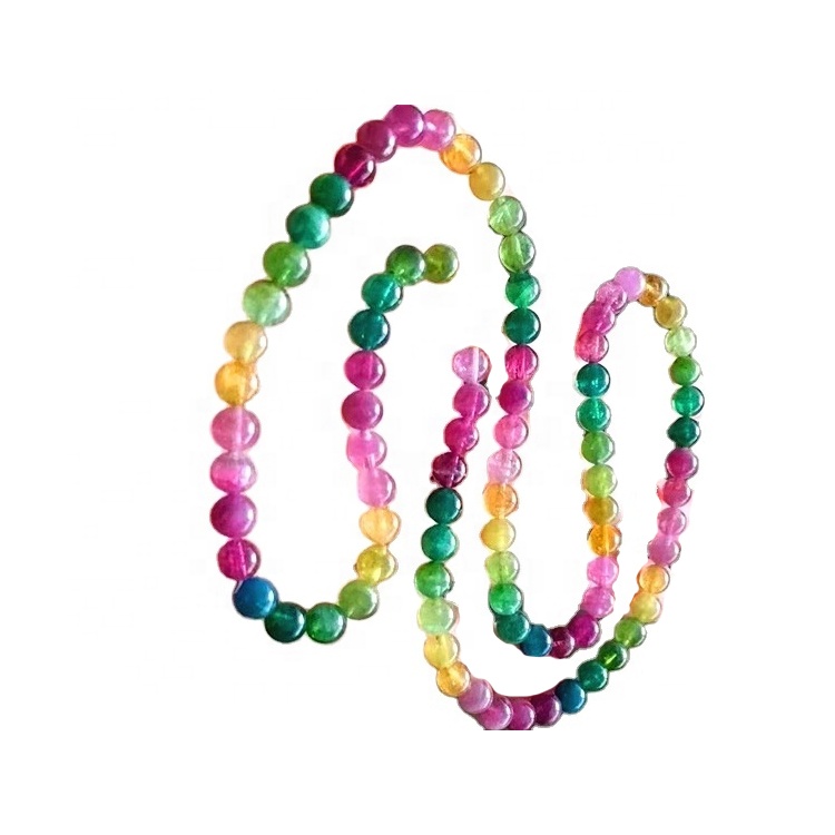 Tourmaline Beaded Bracelet Chakra Stainless Steel Charms FulCanic Stone Wristband Planet 11