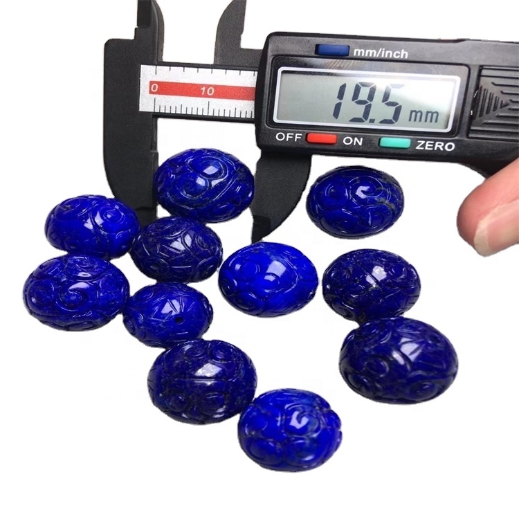 Perles de lapis de lapis de lapis profondes de lapis naturel Lazuli pierres précieuses de la lazuli rond ballon d'entretoise 21