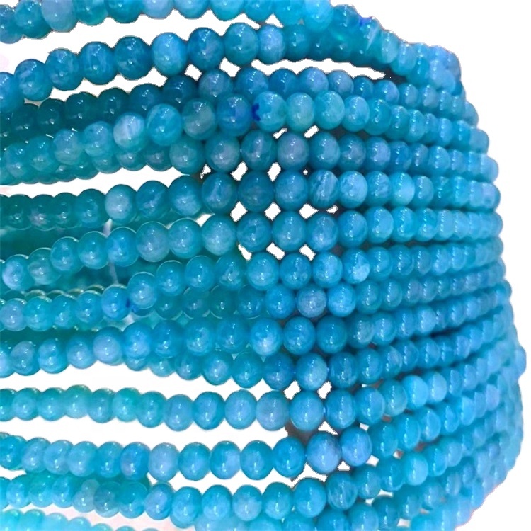 Groothandel grootmaat edelsteen natuurlike kwarts kristal blou apatiet getuimel klippe vir die huis versiering 35