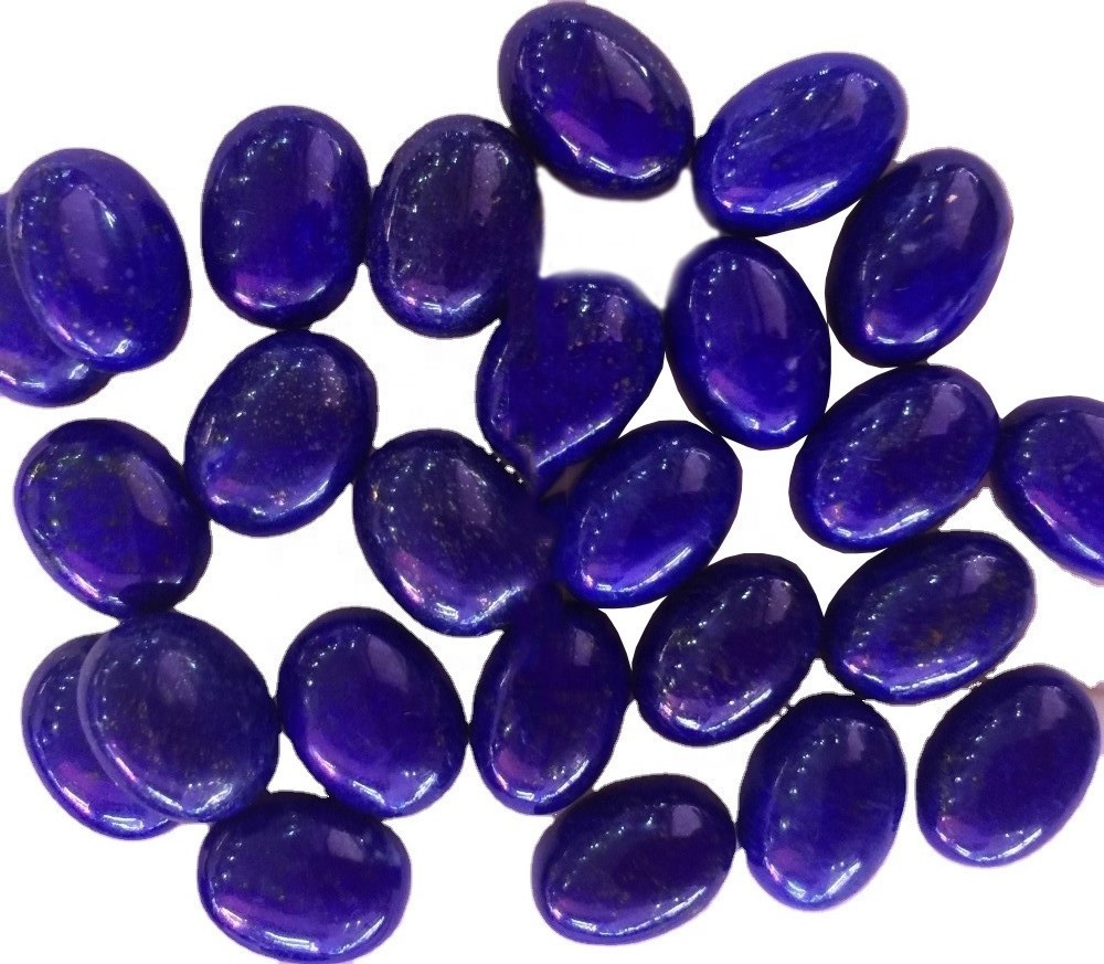 100% natuerlike topkwaliteit Lapis LAZULI CABOCHON LAPIS LAZULI LOOSE STONE HAND HAND HAND HAND GEMSTONE OVE FORM 35
