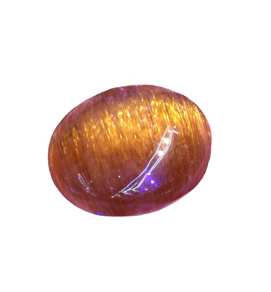 రాగి Rutile క్వార్ట్జ్ ఓవల్ ఆకారం కాబోచన్స్ రత్నం ప్రత్యేక నాణ్యత క్వార్ట్జ్ 34