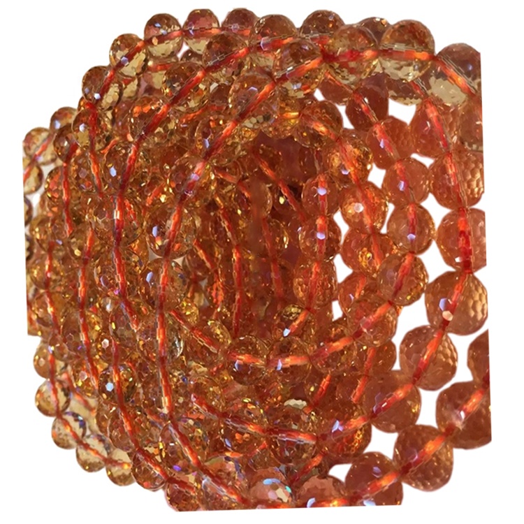 Мончок билериктери Citrine Gemstone кол менен бренделүү 5