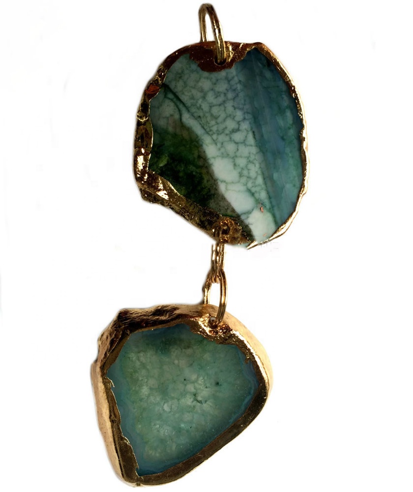 Amethyst Slice Pentantle Gemstone 925 Sterling Fabulous Pendant Engulge Pendant 11