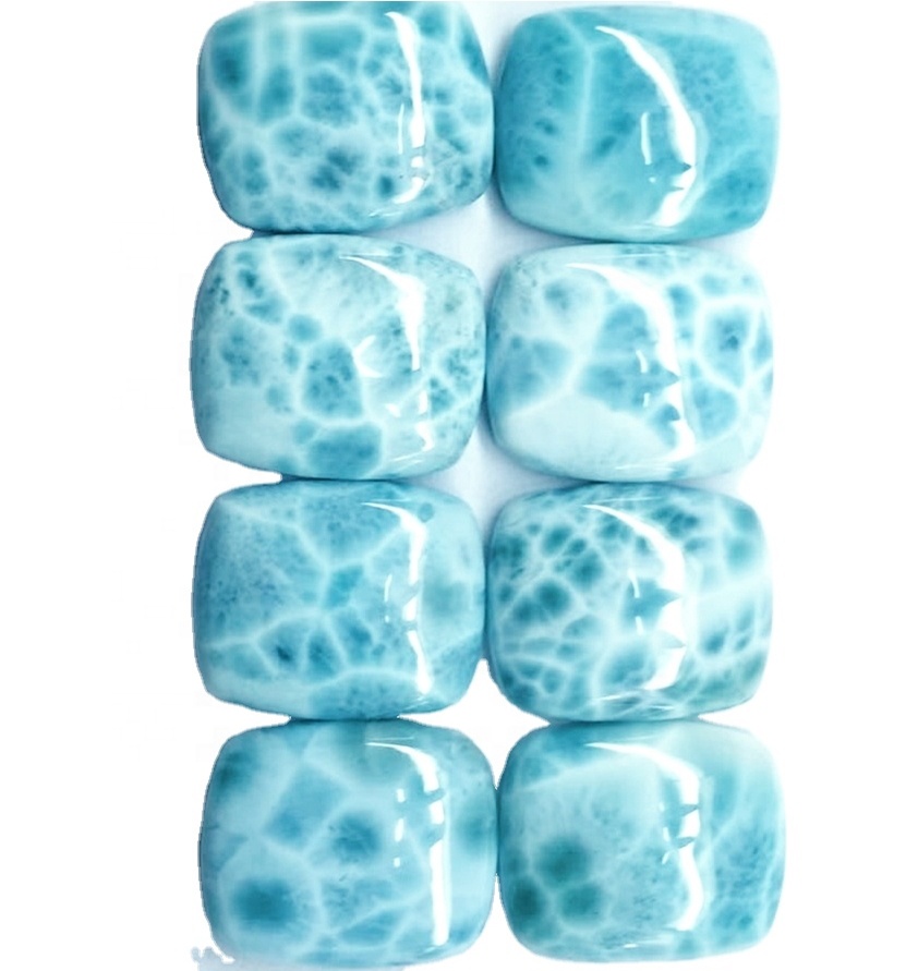 Натурал Ларимар Цабоцхон Блуе Ларимар Гемстоне Топ Квалитетан Ларомар Лаусе Стоне Пољски накит 32